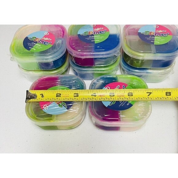 8 Slime Lot Flayfoam Surprise 4 Color Green Blue Novelty Shape RD Play Gift Fun - Picture 4 of 4